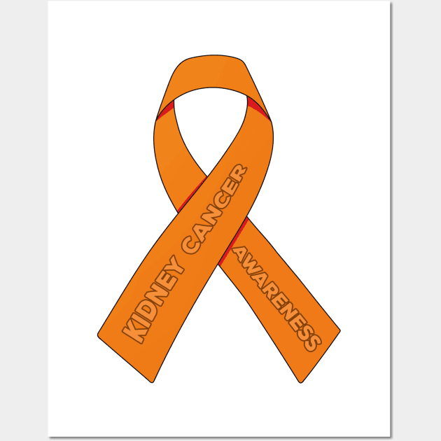 Kidney Cancer Awareness Wall Art by DiegoCarvalho